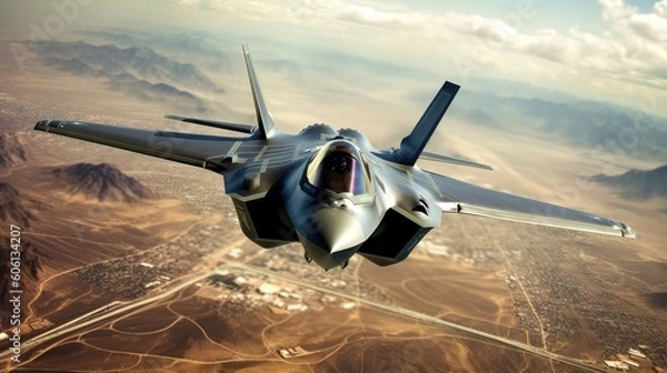 Obraz Lockheed Martin F-35 Lightning II. Generative AI