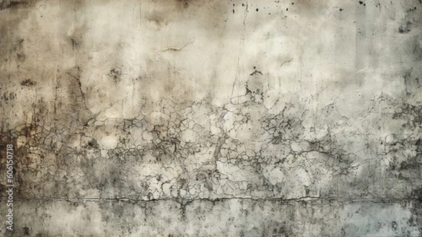Fototapeta old and grunge wall texture - generative AI, AI generated