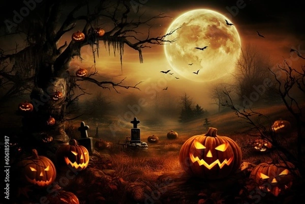 Obraz halloween background -Ai