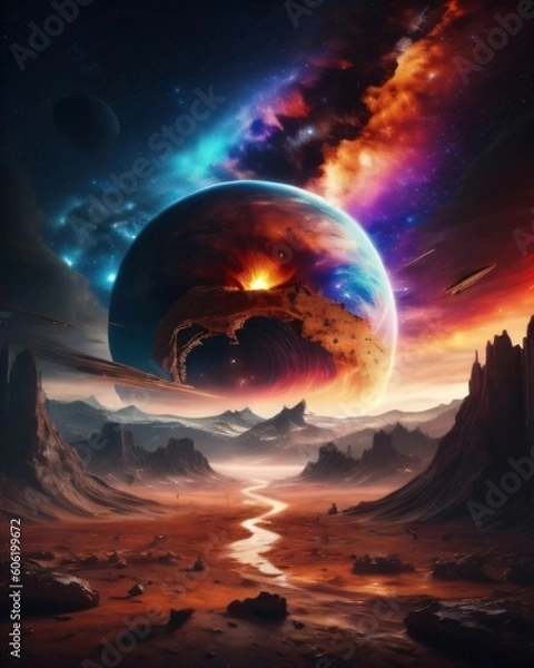 Fototapeta earth in space