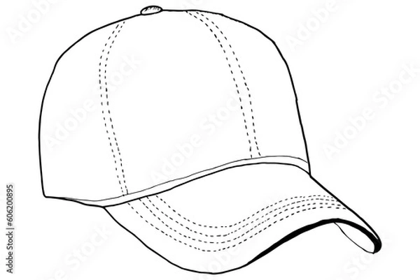 Obraz Baseball cap vector illustration