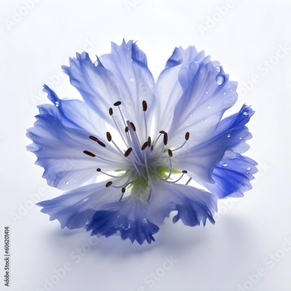 Obraz forget me not flower (blue wild flower) on white background