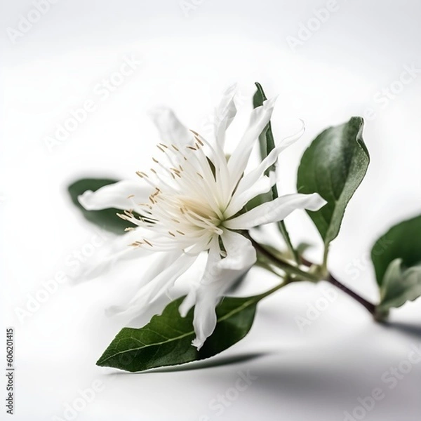 Obraz white flower on white surface