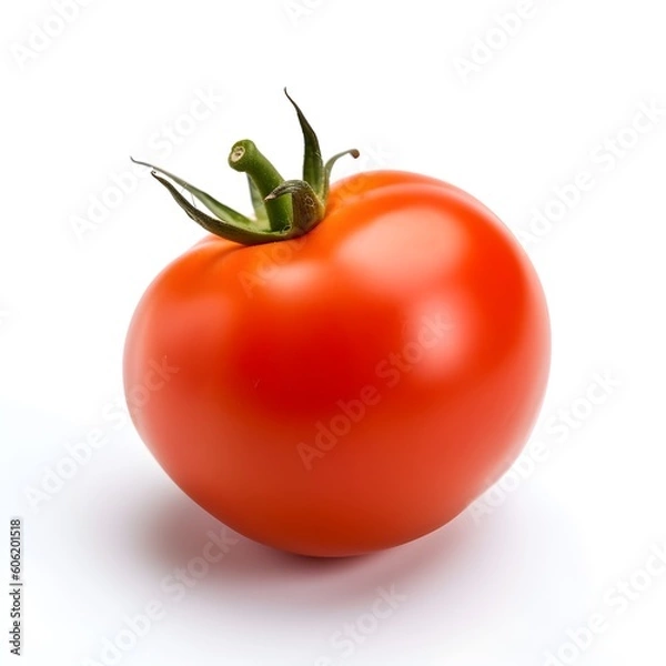 Obraz red tomato on white background