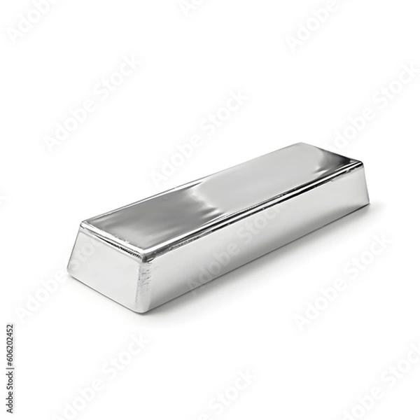 Obraz silver bar isolated on white