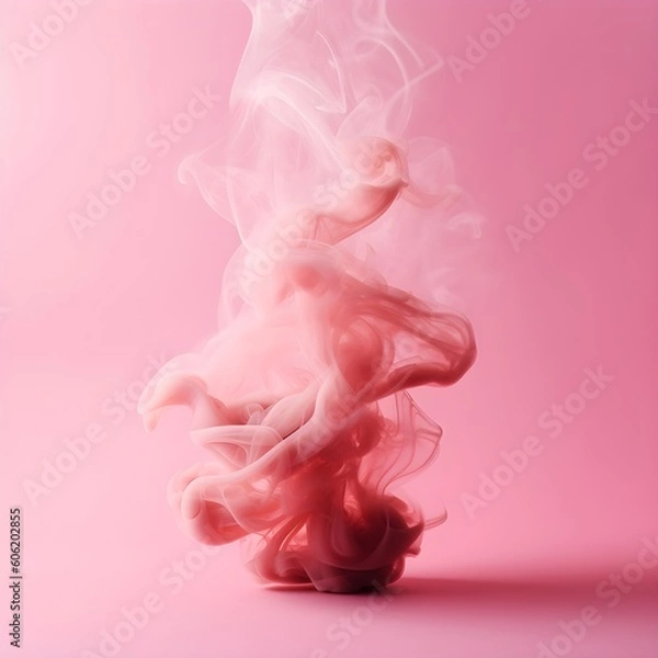 Obraz pink smoke on light pink background