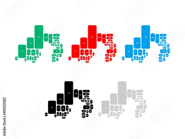 Fototapeta 静岡県　地図_デフォルメ⑧
