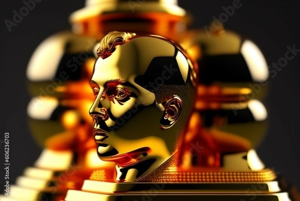 Fototapeta golden head