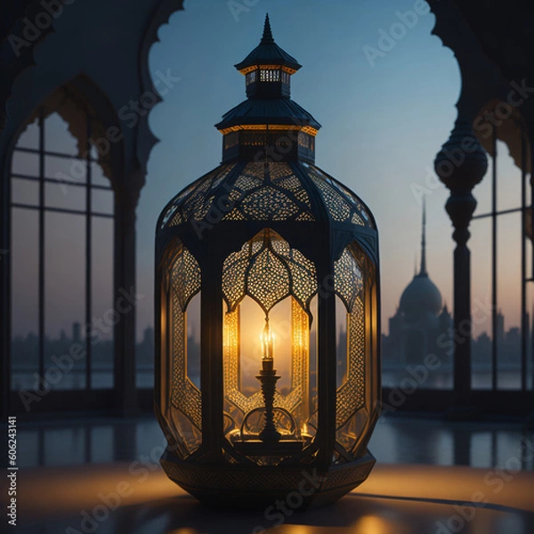 Obraz Mosque Lantern Islamic Pattern Ai generated