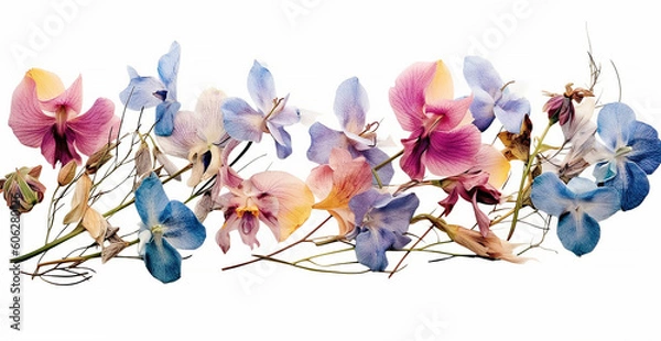 Obraz flowers on white background