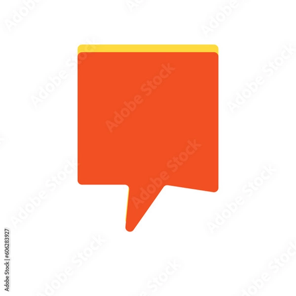 Fototapeta Speech bubble Hand drawn vector shape. Chat bubble element.