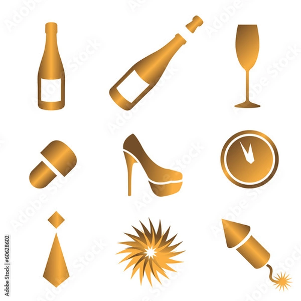 Obraz New year's eve ico