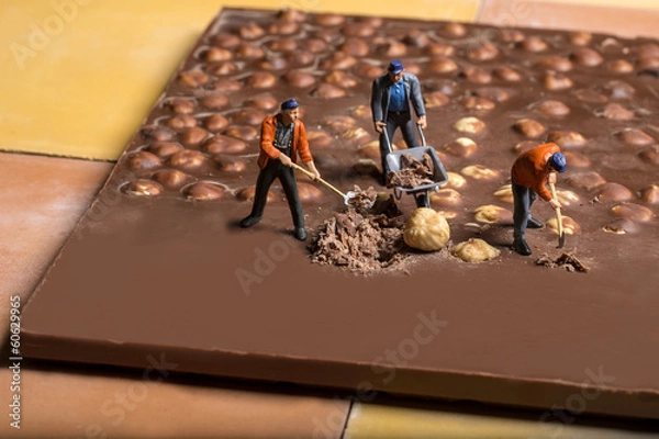 Obraz Nussschokolade