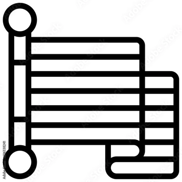 Obraz pride filled outline icon,linear,outline,graphic,illustration