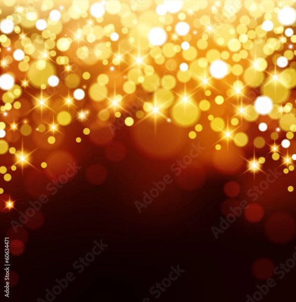 Obraz Golden Bokeh Background