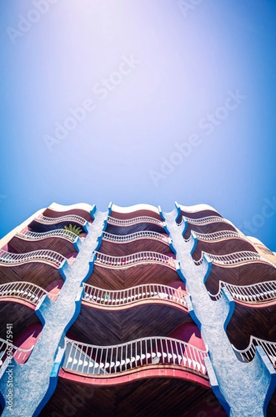 Obraz blue and white towels