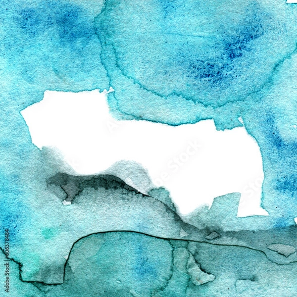 Fototapeta Abstract Watercolor Background with Copy Space