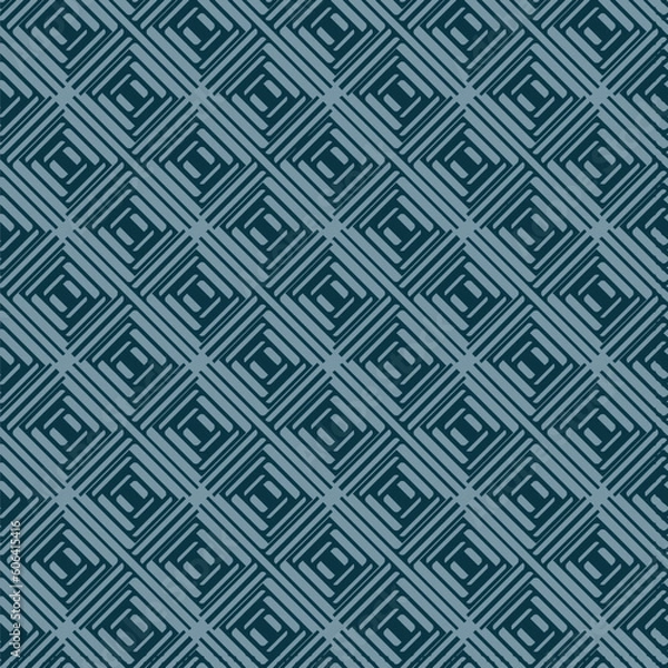 Fototapeta Ethnic fabric seamless pattern. Freehand zigzag stripes print. Boho chic design background. Tribal wallpaper. Brush wavy lines. Hand drawn geometric ornament. Chevron backdrop. Indigenous Vector art