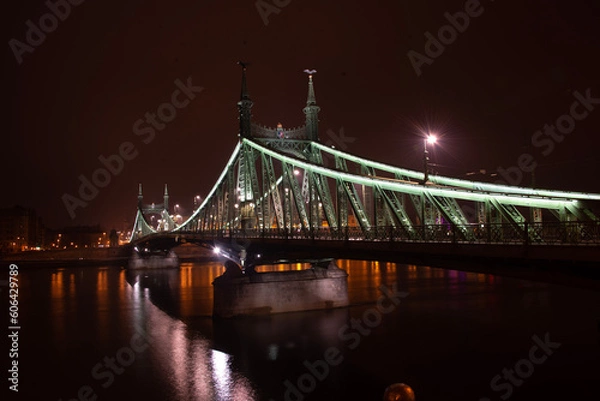 Obraz bridge at night