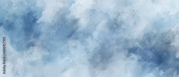 Obraz Hand painted blue sky watercolor abstract colorful background