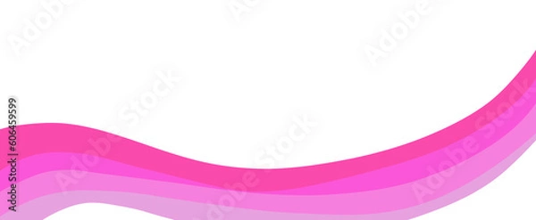 Fototapeta Aesthetic Wave Border.