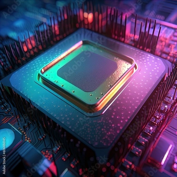 Obraz CPU socket macro