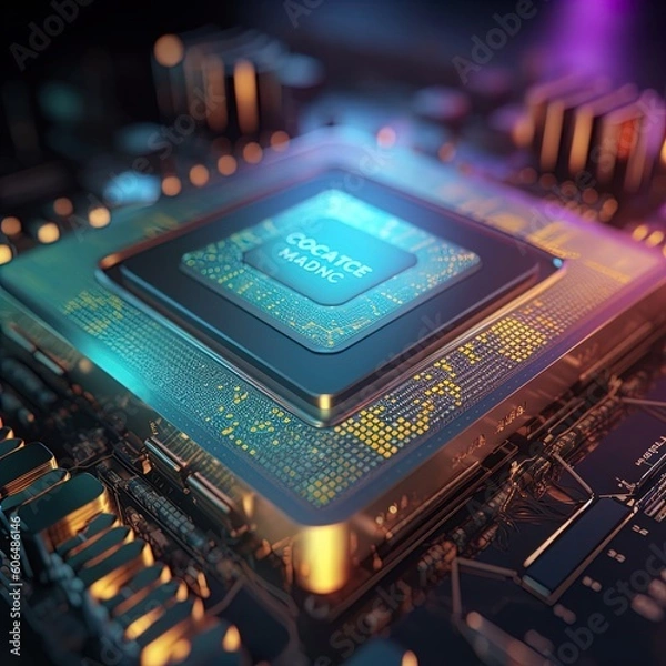 Obraz CPU macro image