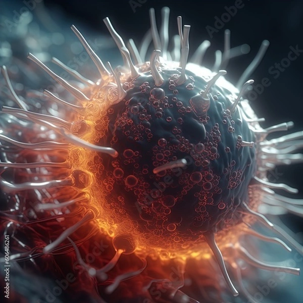 Obraz Alien virus cell