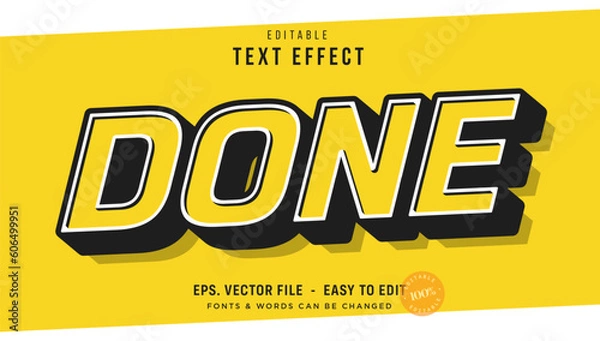 Fototapeta Bold simple editable text effect