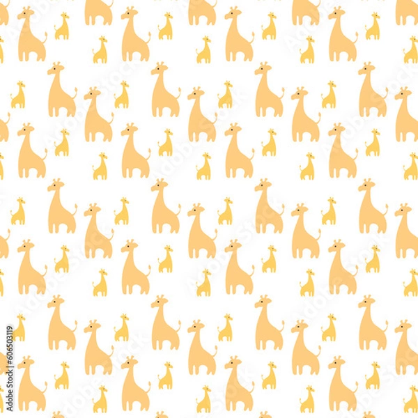 Fototapeta Giraffes background for design decoration.