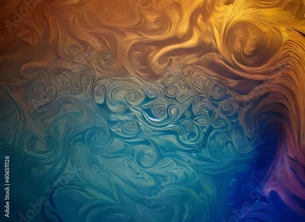 Fototapeta Dark blue and glow particle abstract background