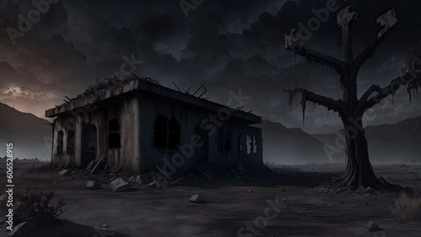 Fototapeta old abandoned building