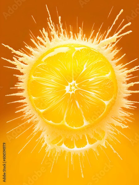 Fototapeta Explosion Orange fruit