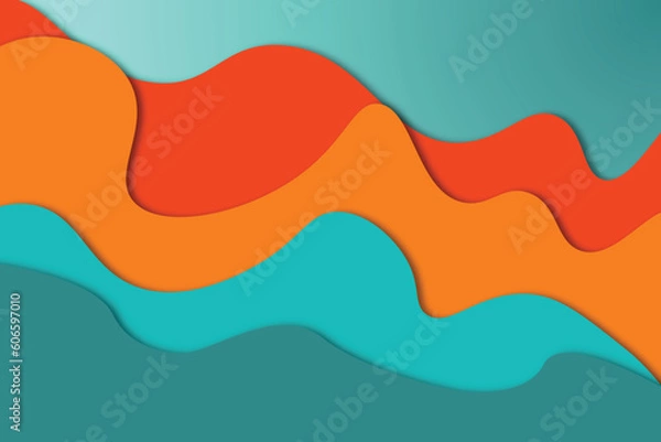 Fototapeta abstract background with waves