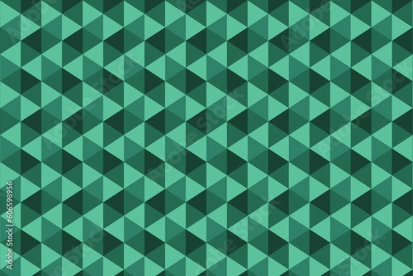 Fototapeta green triangle pattern
