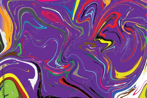 Fototapeta Wavy abstract background