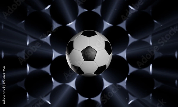 Obraz 3D Soccer Ball with backlight
