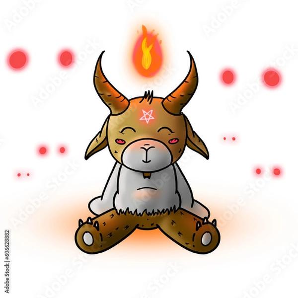 Fototapeta Cute Baphomet
