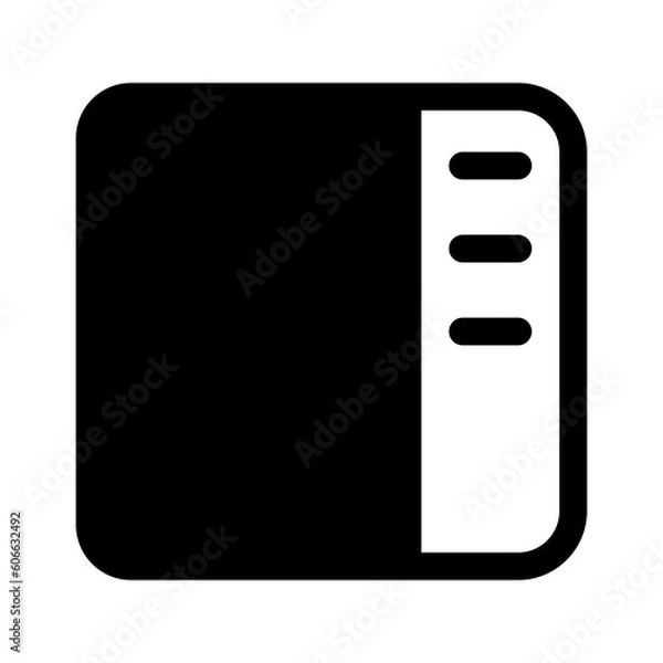 Fototapeta Sidebar Right Icon