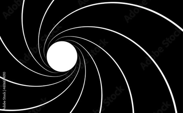 Fototapeta James rifled gun barrel grooves. Horizontal background, vector pattern, rifled channels.