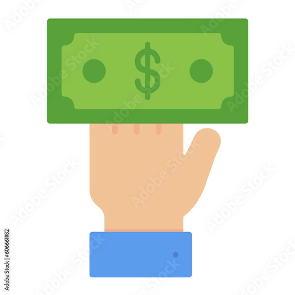 Fototapeta Bribe Flat Icon