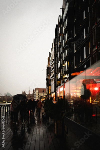 Obraz evening in the city