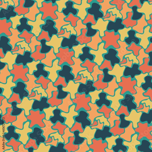 Fototapeta Design for book, notebook and calendar covers. high quality textile design. various geometric shapes for fabricated products