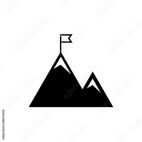 Obraz pyramids icon, mountain icon