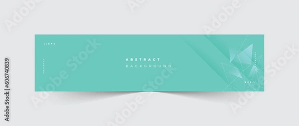 Obraz Linkedin banner technology line abstract background