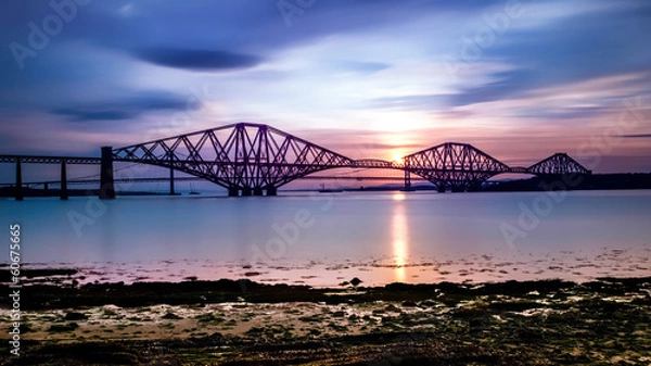 Fototapeta Forth Bridge at Sunset