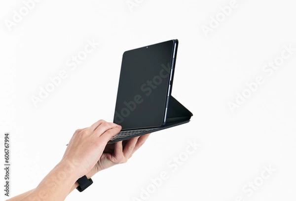 Obraz hand with laptop