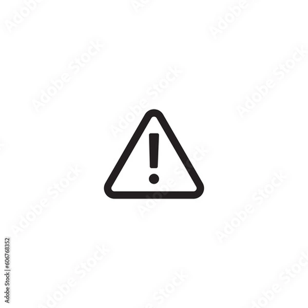 Fototapeta Attention caution triangle warning sign icon . 