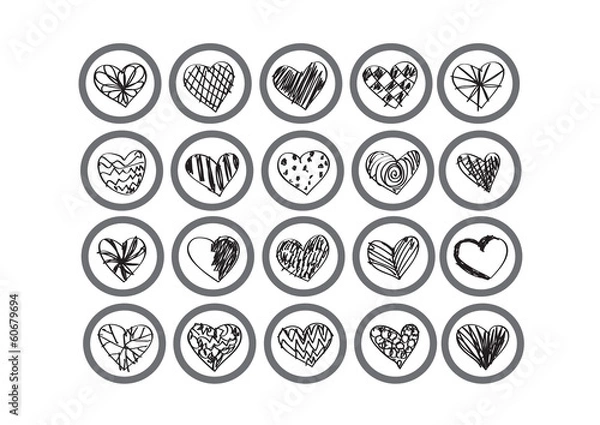 Obraz Valentines Day Heart Background  design