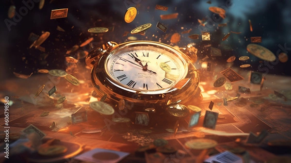 Obraz Time is money. ai